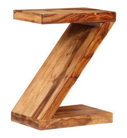 Table d'appoint Forme de Z Bois massif de Sesham