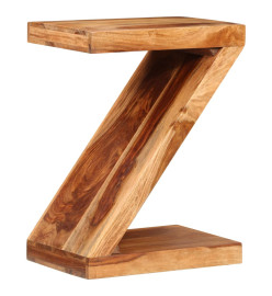 Table d'appoint Forme de Z Bois massif de Sesham