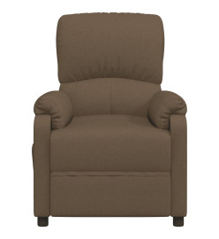 Fauteuil électrique de massage Marron Tissu