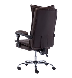 Chaise de bureau de massage Marron Similicuir