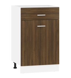 Armoire de plancher à tiroir Chêne marron 50x46x81,5 cm