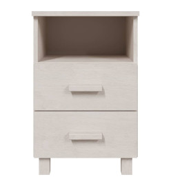 Tables de chevet HAMAR 2 pcs Blanc 40x35x62 cm Bois massif