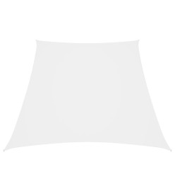 Voile de parasol Tissu Oxford trapèze 4/5x4 m Blanc