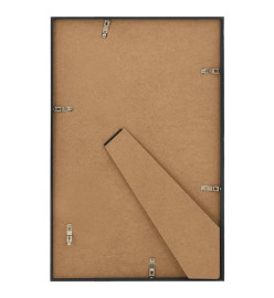 Collage de cadres photo 3 pcs de table Noir 21x29,7 cm MDF