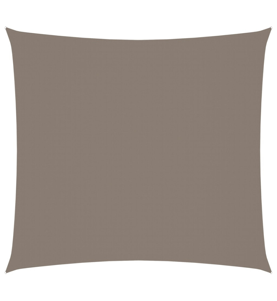 Voile de parasol Tissu Oxford carré 7x7 m Taupe