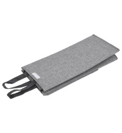 Panier à linge pliable Gris 26x34,5x59,5 cm Tissu en faux lin