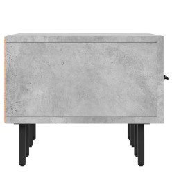 Meuble TV gris béton 150x36x30 cm bois d'ingénierie