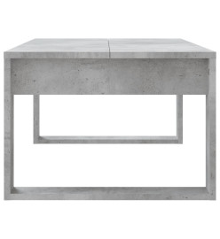 Table basse gris béton 102x50x35 cm bois d'ingénierie