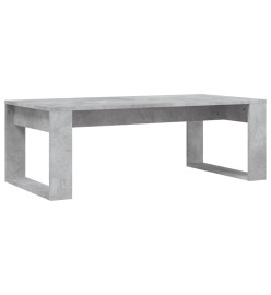 Table basse gris béton 102x50x35 cm bois d'ingénierie