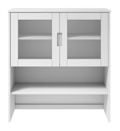 Dessus de buffet MOLDE Blanc 90x35x100 cm Bois massif de pin