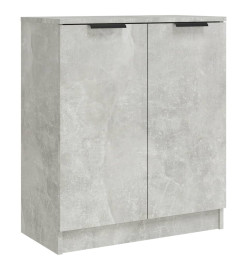 Buffets 2 pcs Gris béton 60x30x70 cm Bois d'ingénierie