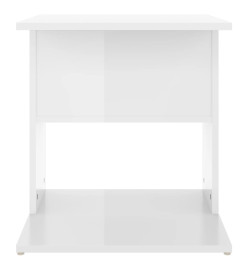 Table d'appoint Blanc brillant 45x45x48 cm Aggloméré