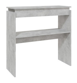 Table console Gris béton 80x30x80 cm Aggloméré