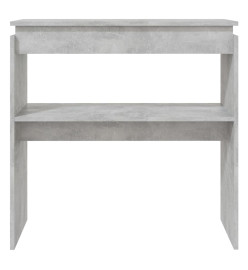 Table console Gris béton 80x30x80 cm Aggloméré