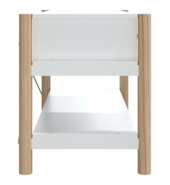 Meuble TV Blanc 82x38x45 cm Bois d'ingénierie