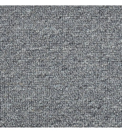 Tapis de marches d'escalier 15 pcs Gris clair et bleu 65x24x4cm