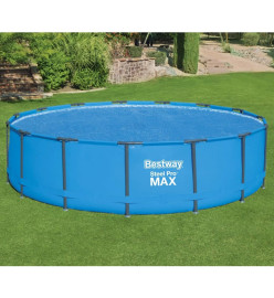 Bestway Couverture solaire de piscine ronde 462 cm Bleu