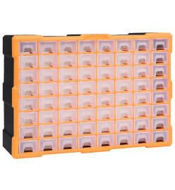 Organisateur multi-tiroirs avec 64 tiroirs 52x16x37,5 cm