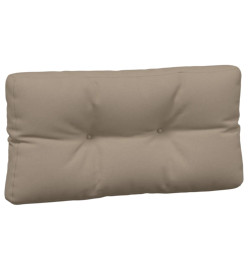 Coussins de palette 7 pcs taupe tissu