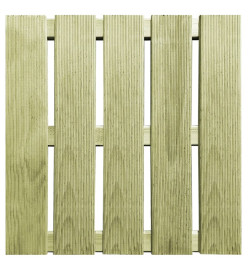 Dalles de terrasse 24 pcs 50x50 cm Bois Vert