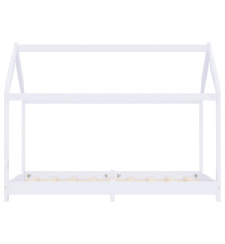 Cadre de lit d'enfant Blanc Bois de pin massif 80x160 cm