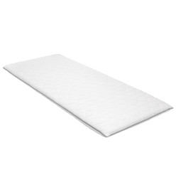 Sur-matelas 80 x 200 cm Mousse à mémoire de forme Visco 6 cm