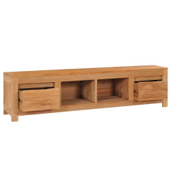 Meuble TV 135x30x35 cm bois de teck massif