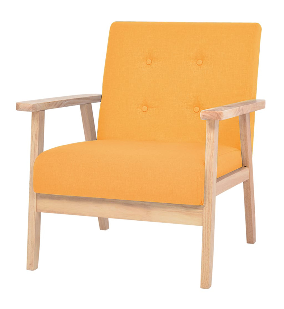 Fauteuil Jaune Tissu