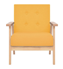 Fauteuil Jaune Tissu