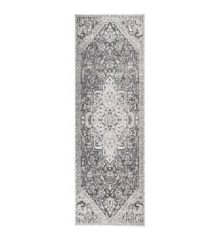 Tapis à tissage plat d'extérieur 80x250 cm Gris clair