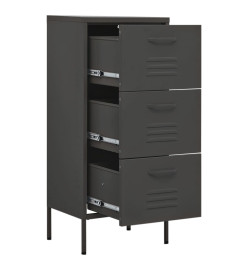 Armoire de rangement Anthracite 42,5x35x101,5 cm Acier