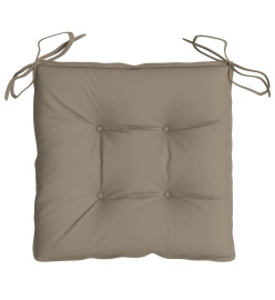 Coussins de chaise 6 pcs taupe 50x50x7 cm tissu oxford