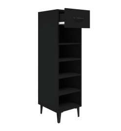 Armoire à chaussures Noir 30x35x105 cm Bois d'ingénierie