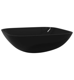 Lavabo Verre 42x42x14 cm Noir