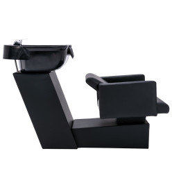 Unité de rinçage de shampoing avec chaise de salon Similicuir