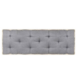 Coussin de canapé palette Anthracite 120x40x7 cm