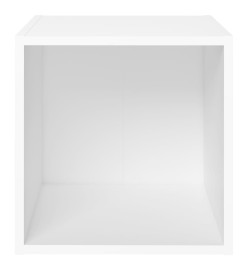 Meubles TV 4 pcs Blanc 37x35x37 cm Aggloméré