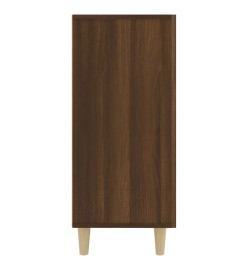 Buffet chêne marron 90x34x80 cm bois d'ingénierie