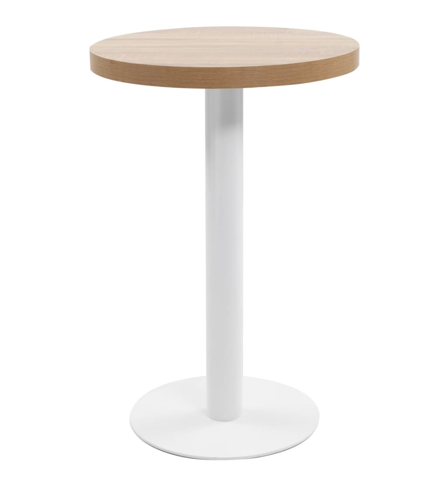 Table de bistro Marron clair 50 cm MDF