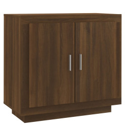 Buffet Chêne marron 80x40x75 cm Bois d'ingénierie