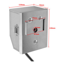 Moteur de broche à rôtir 4W Acier inoxydable