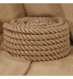 Corde de jute 25 m de long 36 mm d'épaisseur