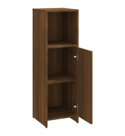 Armoire de bain Chêne marron 30x30x95 cm Bois d'ingénierie