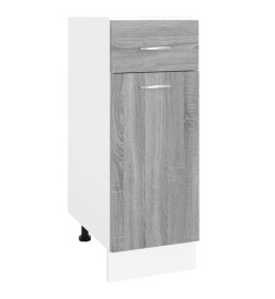 Armoire de plancher à tiroir Sonoma gris 30x46x81,5 cm