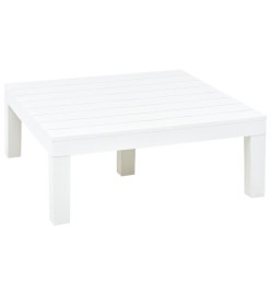 Table de jardin Blanc 78x78x31 cm Plastique