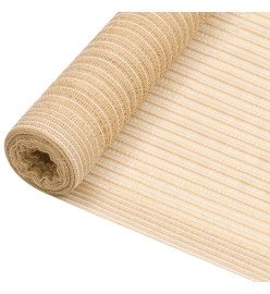 Filet brise-vue Beige 3,6x10 m PEHD 150 g/m²