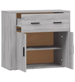 Buffet Sonoma gris 80x33x70 cm Bois d'ingénierie