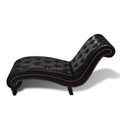 Chaise longue Marron Similicuir