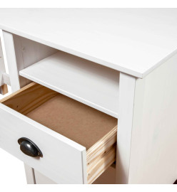 Bureau Hill Blanc 150x50x74 cm Bois de pin solide