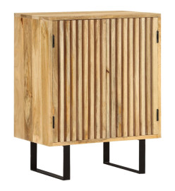 Buffet avec 2 portes 55x35x70 cm bois massif de manguier